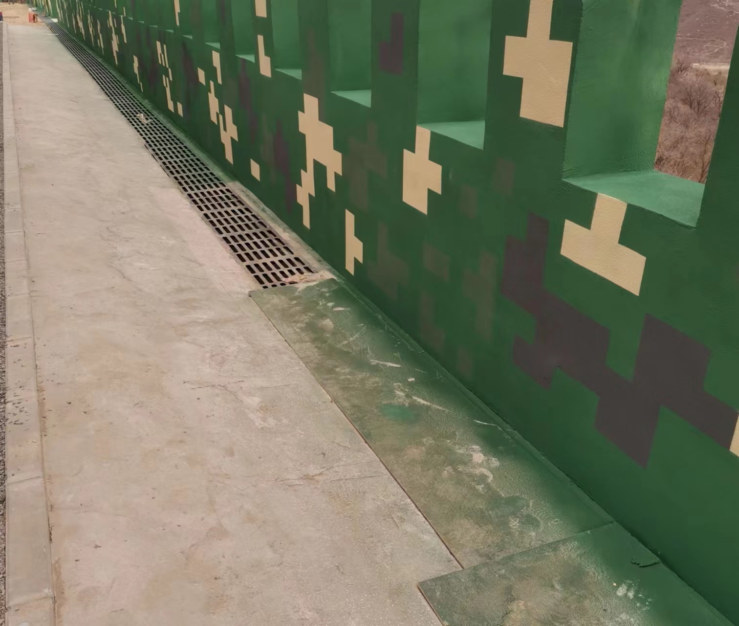 海西围墙迷彩喷涂,数迷彩漆